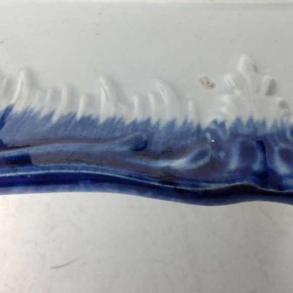 Ironstone Leeds feather edge c 1840 platter - Picture 8 of 8